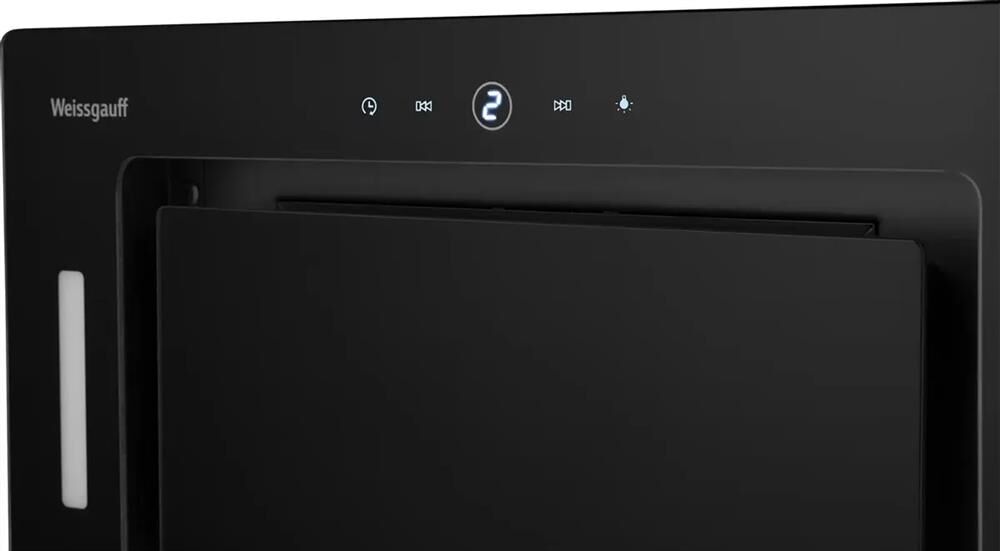 WEISSGAUFF Вытяжка встраиваемая Aura 1350 черный управление: сенсорное (1 мотор) — изображение 3