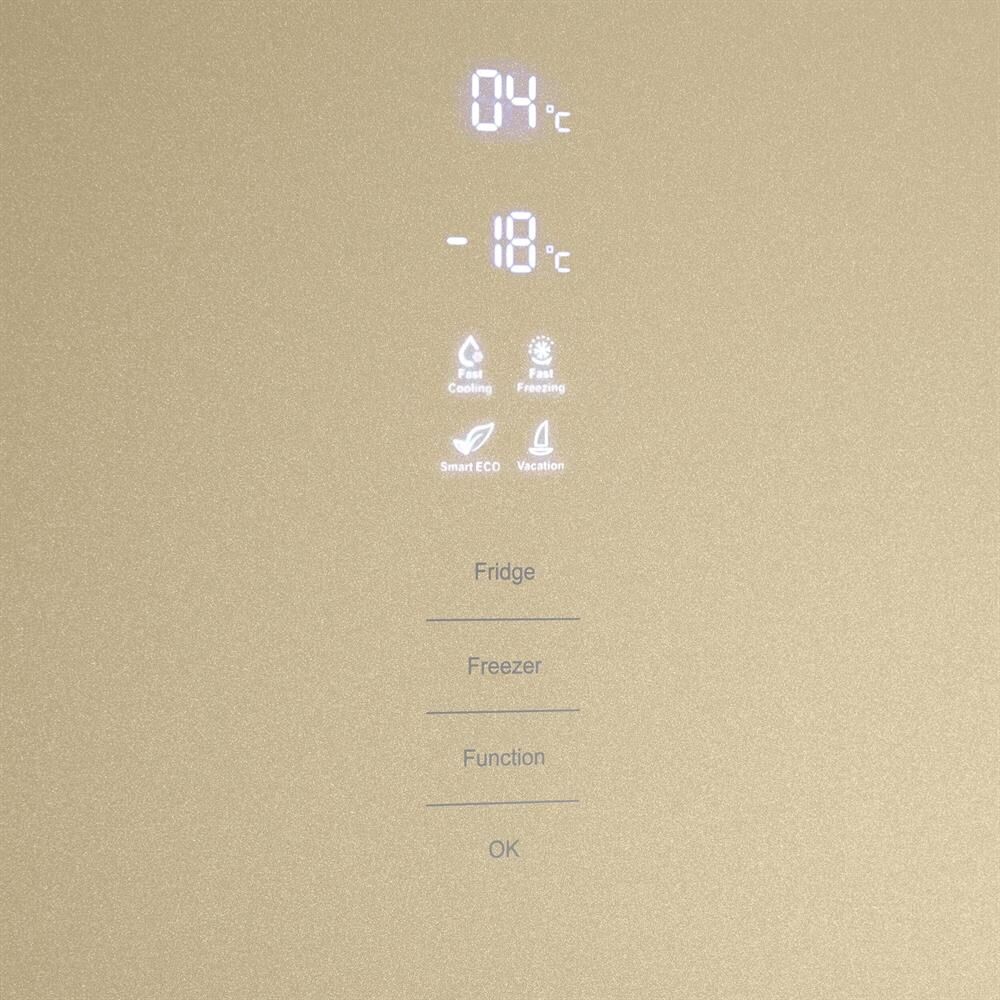 MAUNFELD Холодильник двухкамерный MFF185NFBG инверторный бежевый — изображение 7