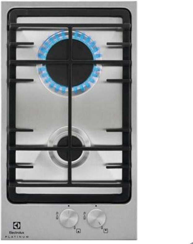ELECTROLUX Газовая варочная панель EGG3322NVX, 2 конфорки, нержавеющая сталь, серебристый — изображение 10