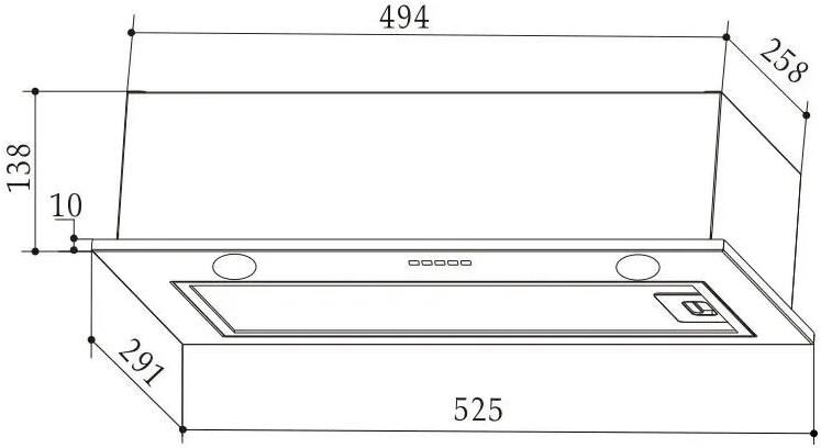 WEISSGAUFF Вытяжка встраиваемая FIONA 60 X — изображение 3