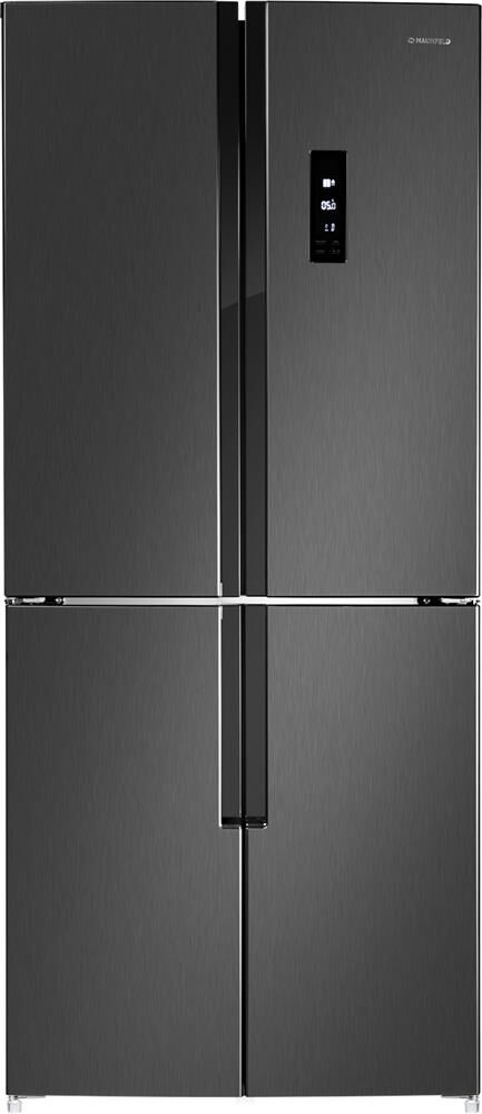 MAUNFELD Холодильник трехкамерный MFF181NFSB Side by Side, инверторный черный — изображение 2
