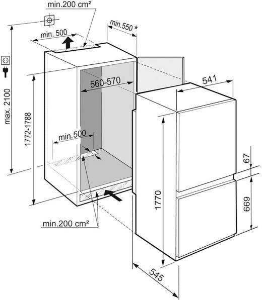 LIEBHERR Холодильник BUILT-IN ICNSF 5103-20 001 — изображение 5