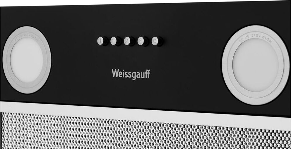 WEISSGAUFF Вытяжка встраиваемая Box 456 Black черный управление: кнопочное (1 мотор) — изображение 5