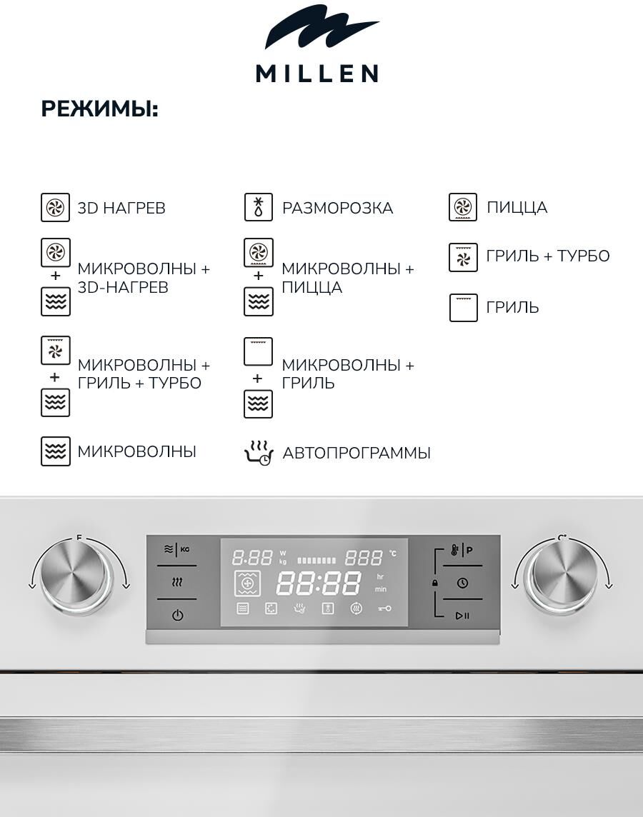MILLEN MEOM 045 WH Духовой шкаф — изображение 5