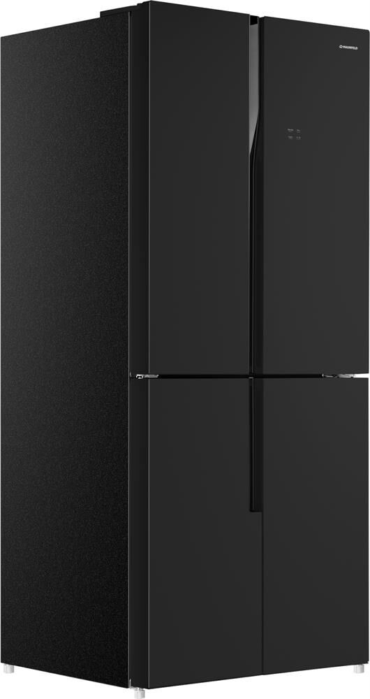 MAUNFELD Холодильник трехкамерный MFF181NFB Side by Side, инверторный черный — изображение 3