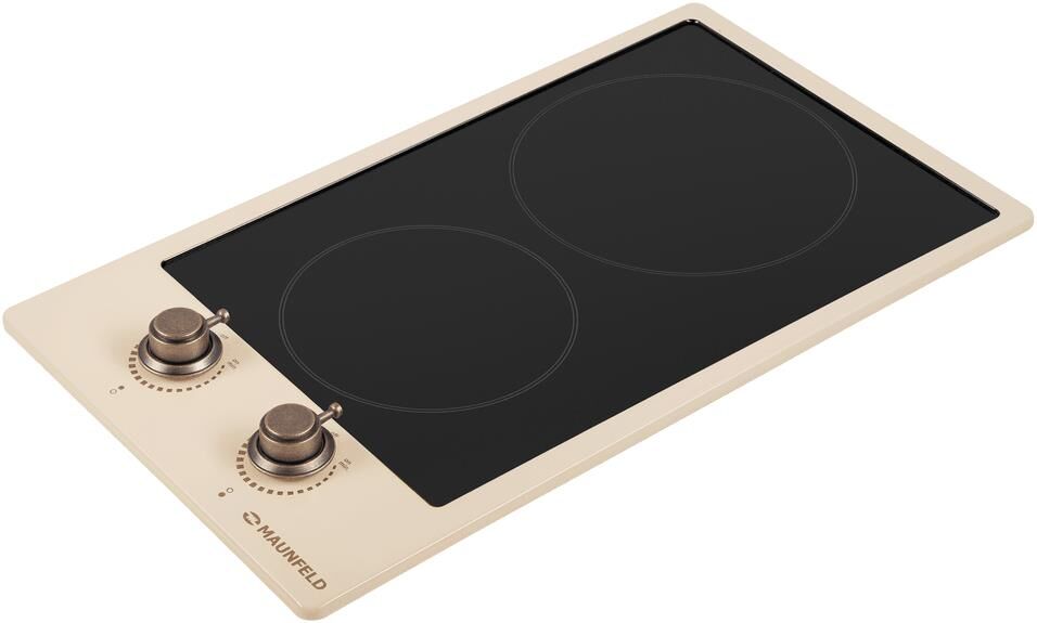 MAUNFELD Электрическая варочная поверхность EEHE.32VCBGB.R, конфорок: 2 шт., стеклокерамика, независ — изображение 3