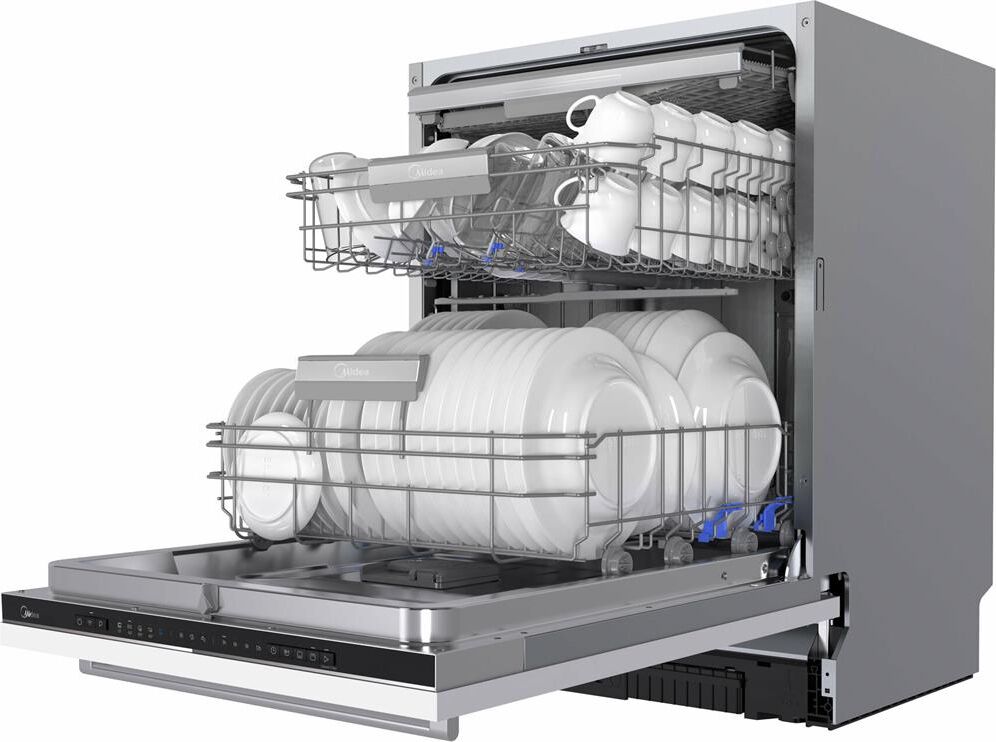MIDEA Встраиваемая посудомоечная машина MID60S150i, полноразмерная, ширина 59.8см, полновстраиваемая — изображение 4