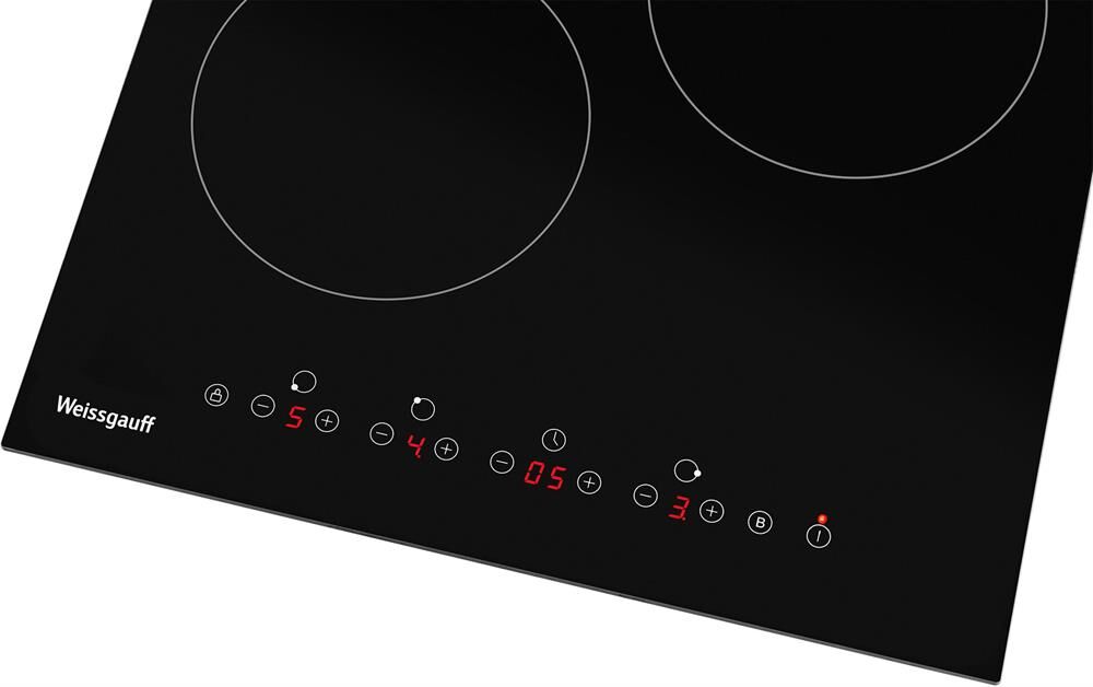 WEISSGAUFF Электрическая варочная поверхность HV 430 B, конфорок: 3 шт., стеклокерамика, независимая — изображение 4
