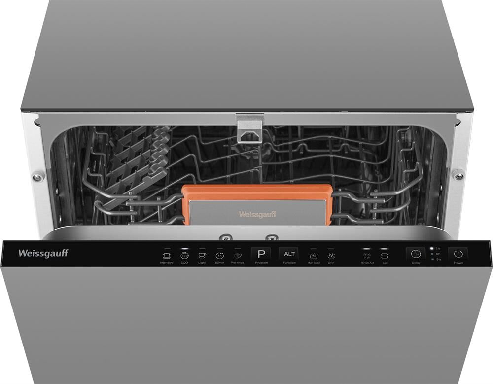 WEISSGAUFF Встраиваемая посудомоечная машина BDW 4525 Infolight, узкая, ширина 44.8см, полновстраива — изображение 9