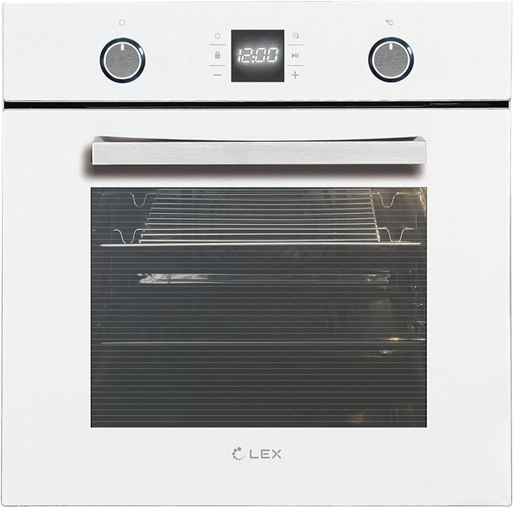 LEX Духовой шкаф электрический EDP 094 WH, стекло белое/нержавеющая сталь — изображение 2