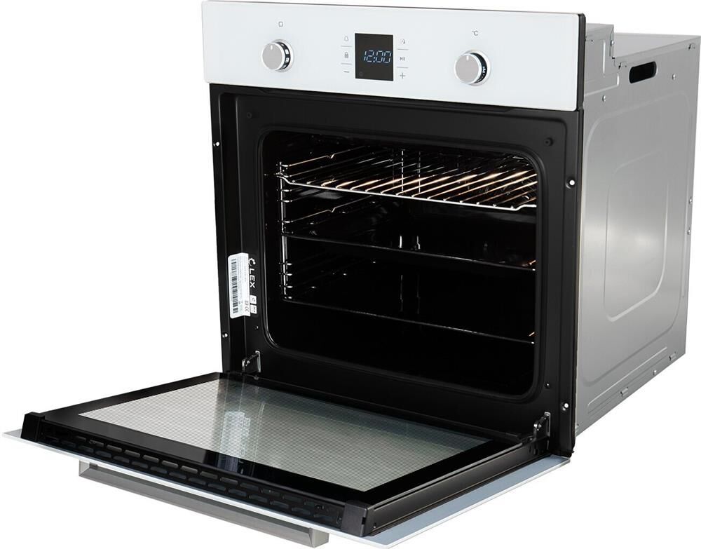 LEX Духовой шкаф электрический EDP 094 WH, стекло белое/нержавеющая сталь — изображение 5