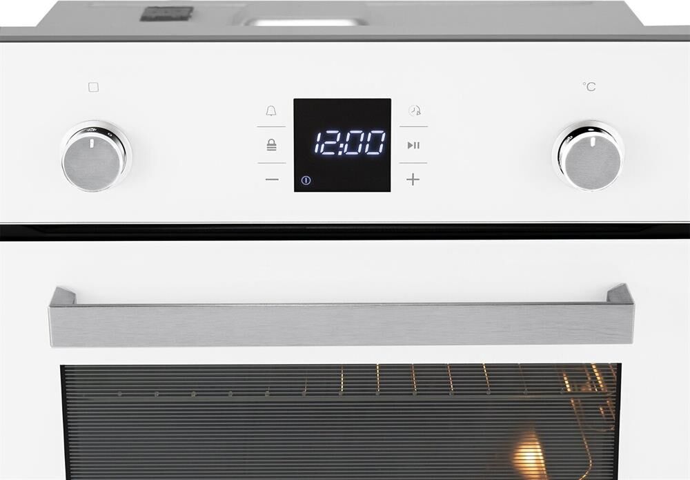 LEX Духовой шкаф электрический EDP 094 WH, стекло белое/нержавеющая сталь — изображение 6