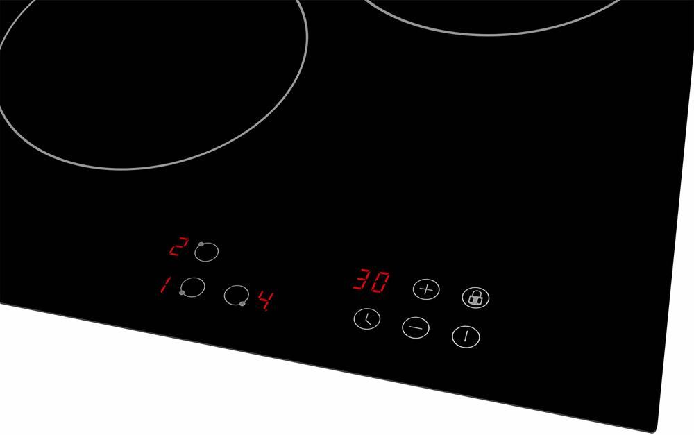 WEISSGAUFF Электрическая варочная поверхность HV 430 BA, конфорок: 3 шт., стеклокерамика, независима — изображение 4