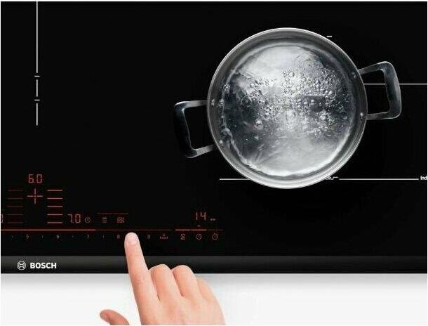 BOSCH Индукционная варочная поверхность Serie 8 PIV975DC1E черный — изображение 8