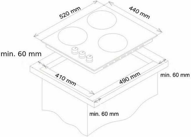 SIMFER H45E03B016 Варочная поверхность электрическая — изображение 6