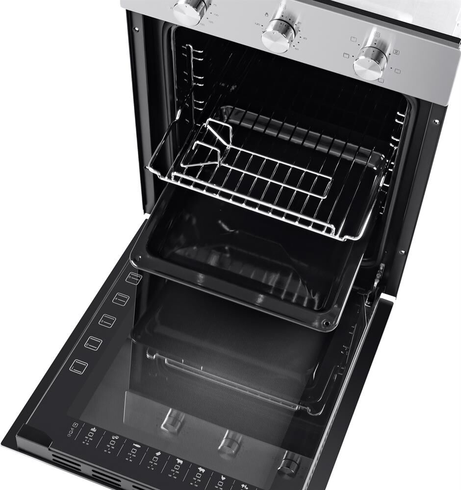 MAUNFELD Духовой шкаф электрический EOEC516S, 51л, 44.8 х 54.6 х 59.5 см, дверца с 2 стеклами, нержа — изображение 7