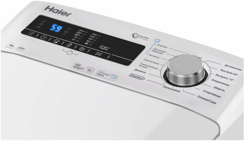HAIER Стиральная машина RTXS G382TM/1-07, с вертикальной загрузкой, с паром, 8кг, 1200об/мин — изображение 6
