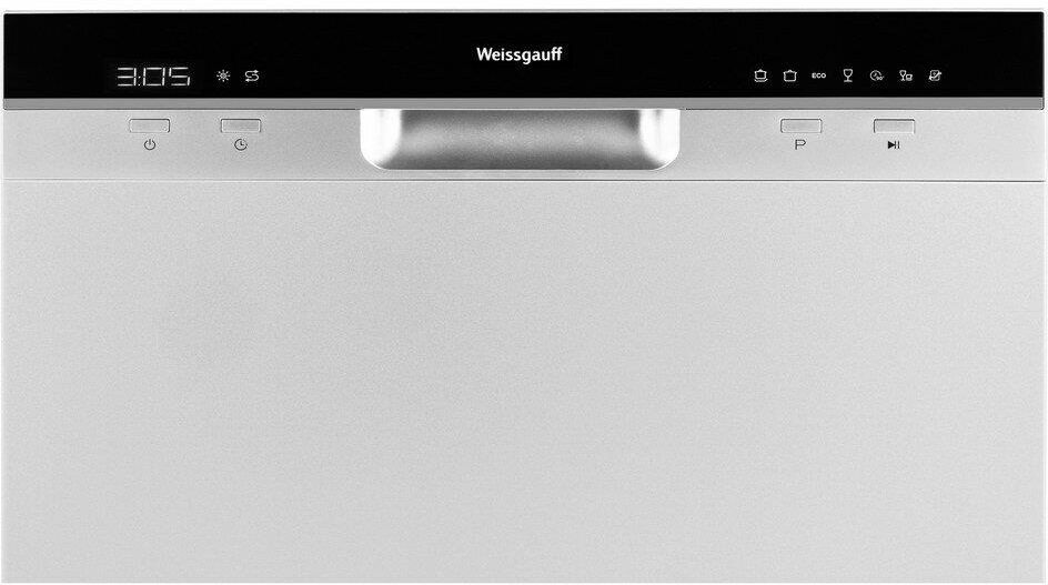 WEISSGAUFF Посудомоечная машина TDW 4006 S, компактная, настольная, 55см, загрузка 8 комплектов, сер — изображение 6