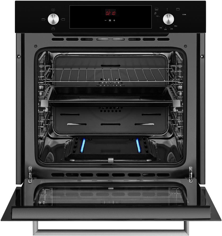 WEISSGAUFF Духовой шкаф газовый WGO 706 D, черное стекло — изображение 3
