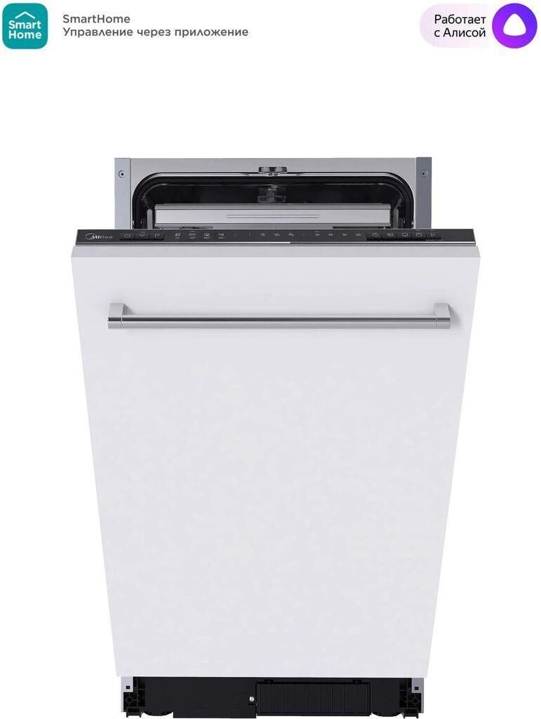 MIDEA Встраиваемая посудомоечная машина MID45S150i, узкая, ширина 44.8см, полновстраиваемая, загрузк — изображение 5