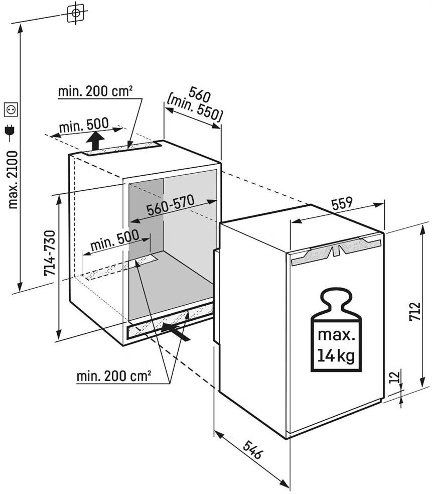 LIEBHERR Морозилка встраиваемая IFNbi 3553-22 001 — изображение 5