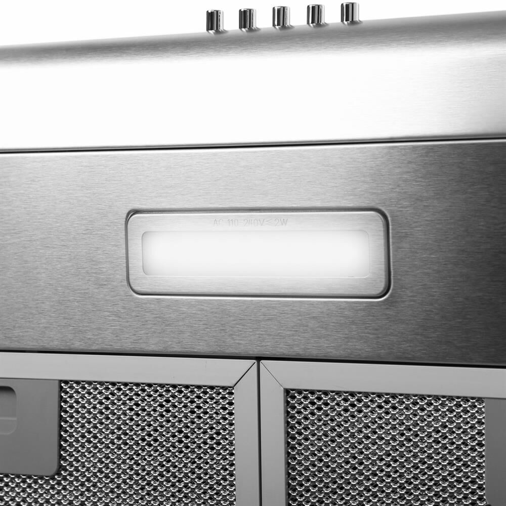 HYUNDAI Вытяжка козырьковая HFH 6130 IX, управление кнопочное, нержавеющая сталь — изображение 6