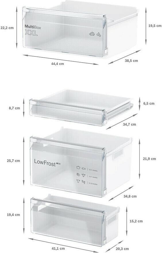 BOSCH Встраиваемый холодильник KIN86NSE0, No Frost, 260л, 177.2см, белый — изображение 7