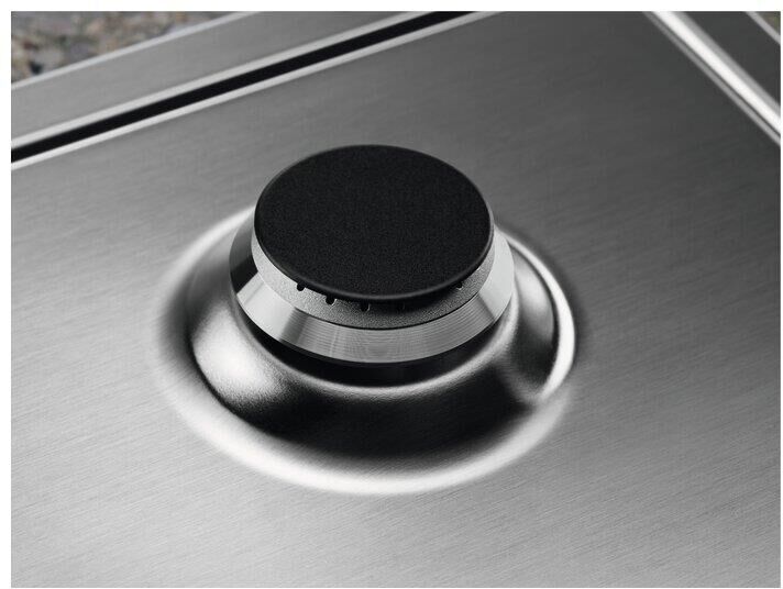 ELECTROLUX Газовая варочная панель KGS6424SX, 4 конфорки, нержавеющая сталь, серебристый — изображение 4