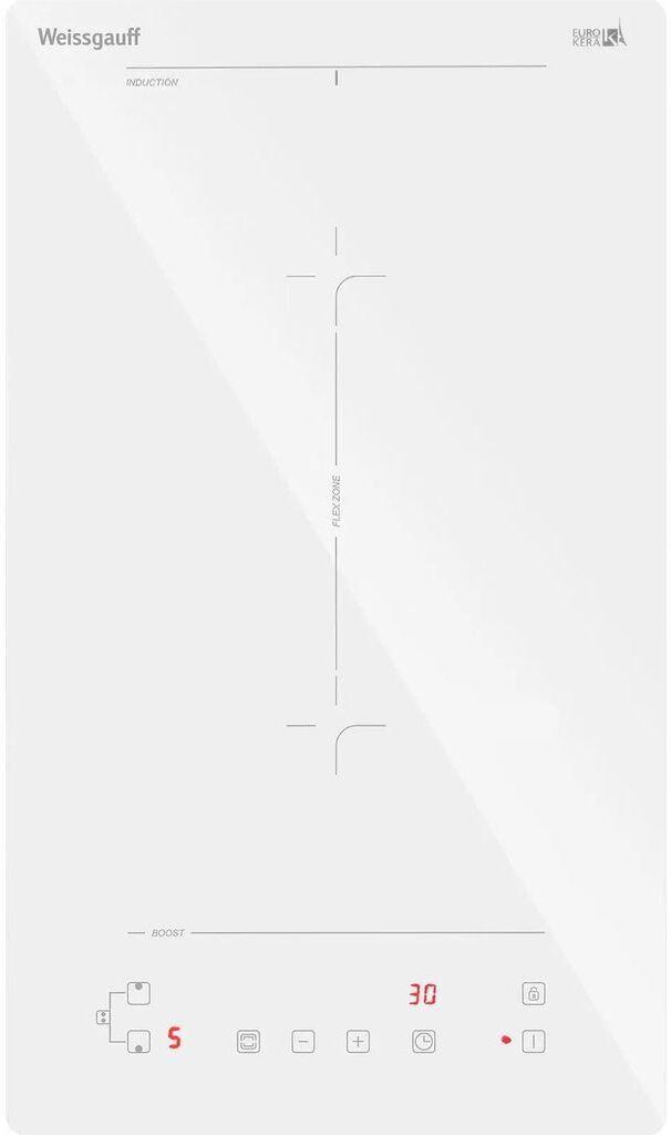 WEISSGAUFF Индукционная варочная поверхность HI 32 WFZC, конфорок: 2 шт., стеклокерамика, независима — изображение 2