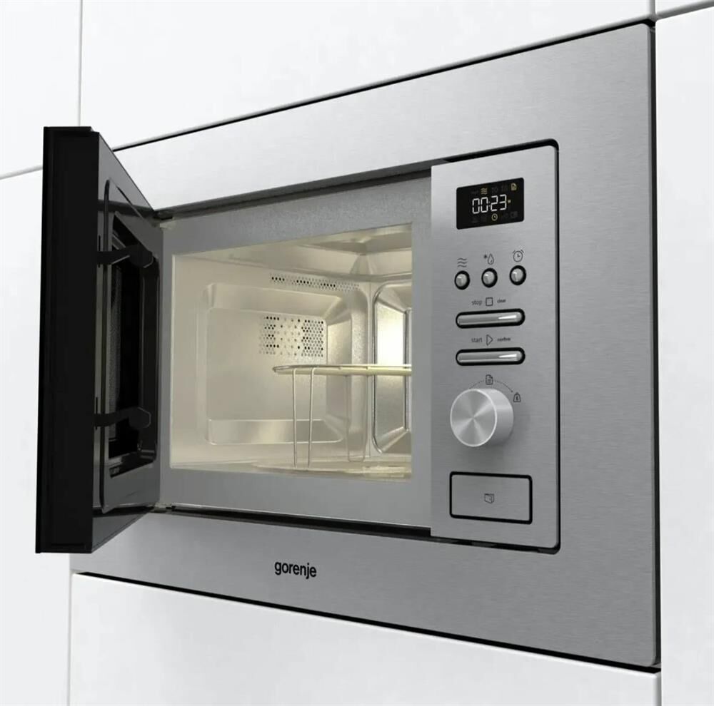 GORENJE Встраиваемая микроволновая печь BMI201AG1X, 20л, 800Вт, нержавеющая сталь — изображение 6
