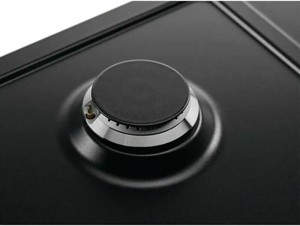 ELECTROLUX Газовая варочная панель EGS6436K, 4 конфорки, эмалированная сталь, черный — изображение 6