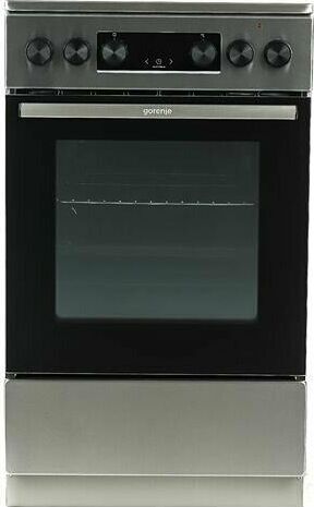 GORENJE Плита Электрическая GECS5C70XA нержавеющая сталь/черный стеклокерамика (без крышки) — изображение 2