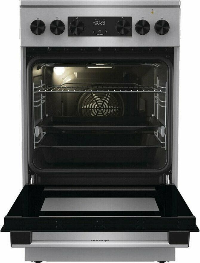 GORENJE Плита Электрическая GECS5C70XA нержавеющая сталь/черный стеклокерамика (без крышки) — изображение 10