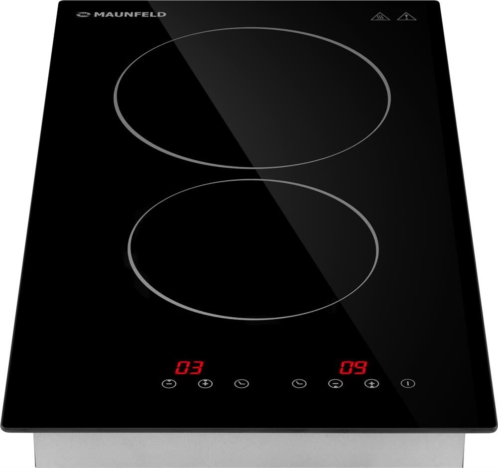 MAUNFELD Электрическая варочная поверхность CVCE292BK, конфорок: 2 шт., стеклокерамика, независимая, — изображение 3