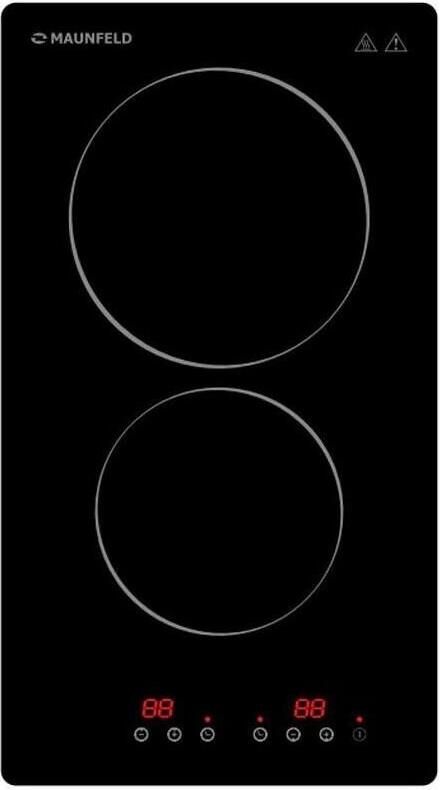 MAUNFELD Электрическая варочная поверхность CVCE292BK, конфорок: 2 шт., стеклокерамика, независимая, — изображение 10