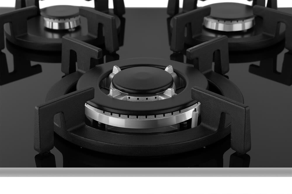 WEISSGAUFF Газовая варочная панель HG 430 BGV, 3 конфорки, закаленное стекло, черный — изображение 3