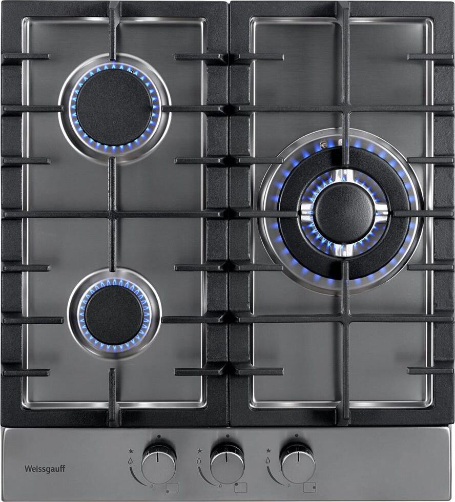 WEISSGAUFF Газовая варочная поверхность HGG 451 XFh нержавеющая сталь — изображение 2