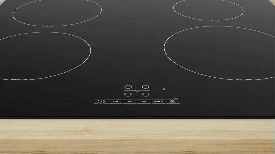 BOSCH Индукционная варочная поверхность PUE61RBB6E, конфорок: 4 шт., стеклокерамика, независимая, че — изображение 7