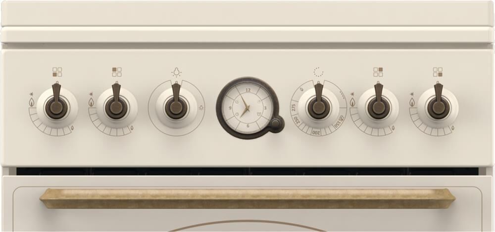 GORENJE Газовая плита GGI5BCLI, газовая духовка, металлическая крышка, чугун, бежевый — изображение 7