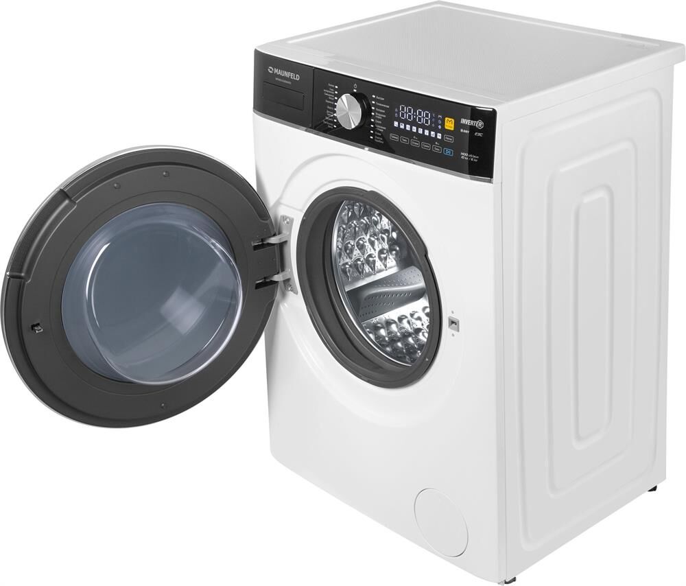MAUNFELD Стиральная машина MFWD14106WH03, с фронтальной загрузкой, 10кг, 1400об/мин, с сушкой, инвер — изображение 9