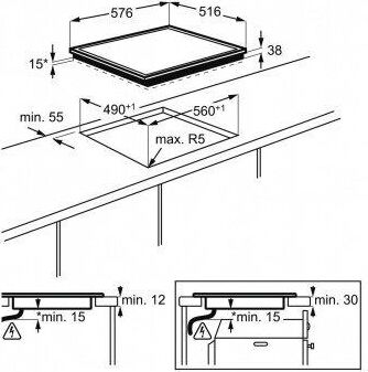 ELECTROLUX Варочная поверхность EHF46547XK черный — изображение 6