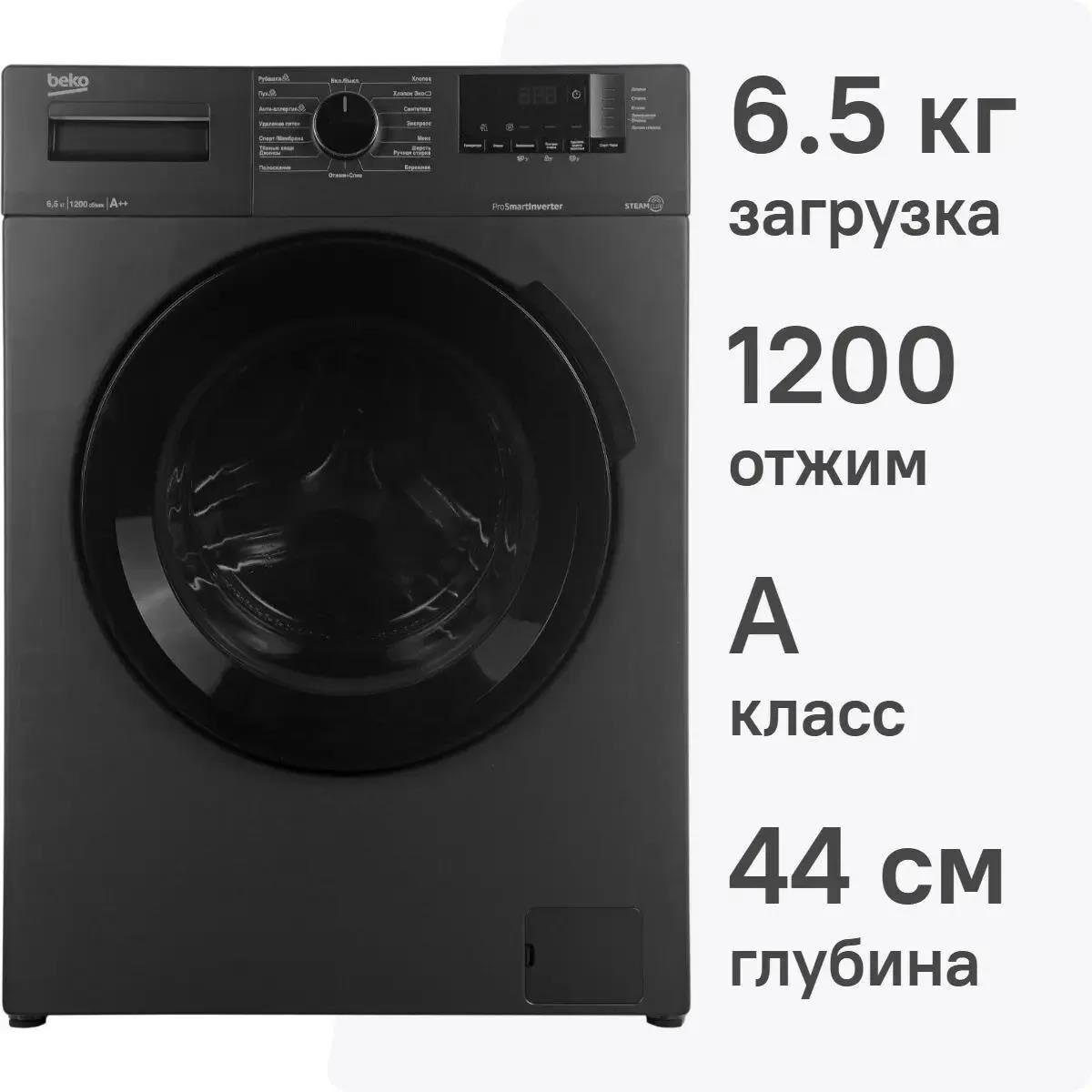 BEKO Стиральная машина WSPE6H612A 7323510001 — изображение 2