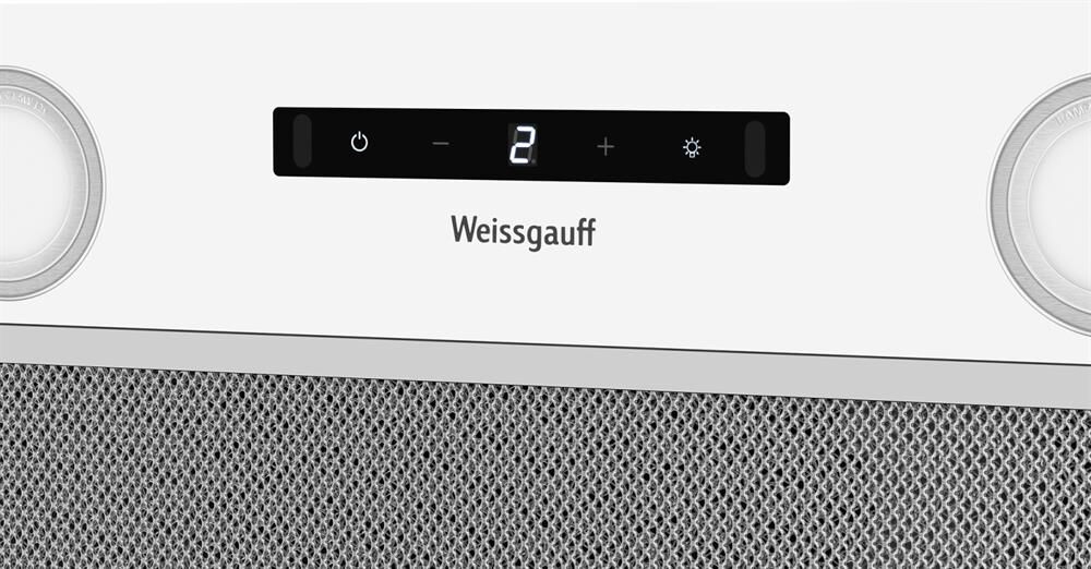 WEISSGAUFF BOX 1200 WH белый управление: сенсорное (1 мотор) — изображение 3