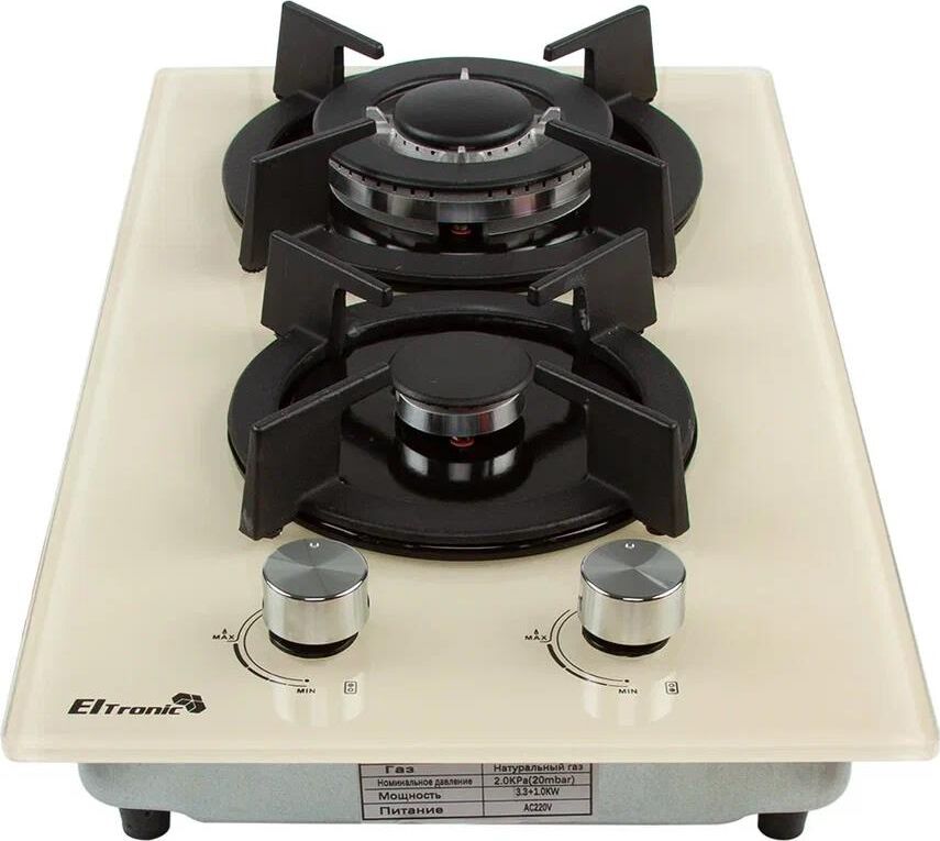 ELTRONIC (33-08) 2 конфорки , бежевый — изображение 2
