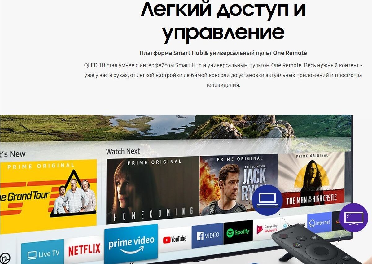 SAMSUNG QE-49Q60RAUXRU QLED 4K UHD SMART TV — изображение 5