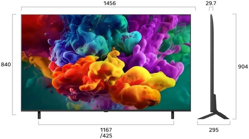 LG 65QNED85B6C.ARUG SMART TV 4K Ultra HD безрамочный — изображение 2