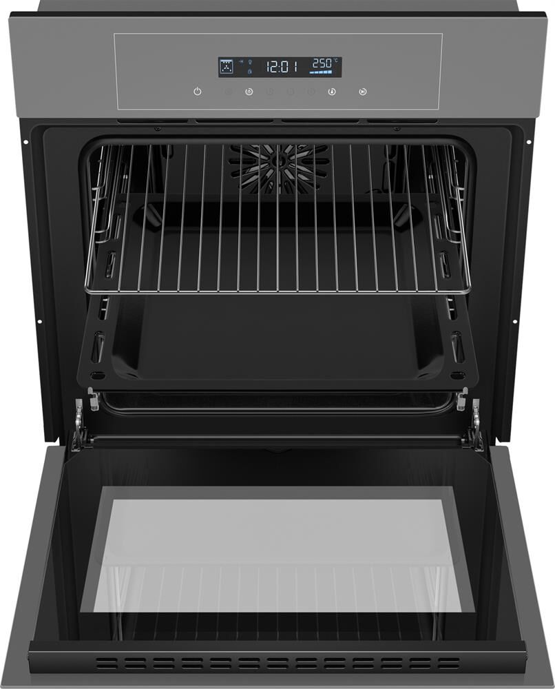 MAUNFELD Духовой шкаф электрический AEOD6063G2, 60л, дверца с 3 стеклами, серый — изображение 4