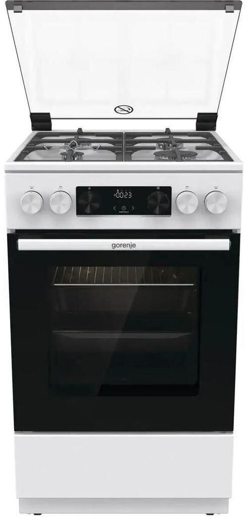 GORENJE Газовая плита GGI5C22WF, газовая духовка, стеклянная крышка, чугун, белый — изображение 2