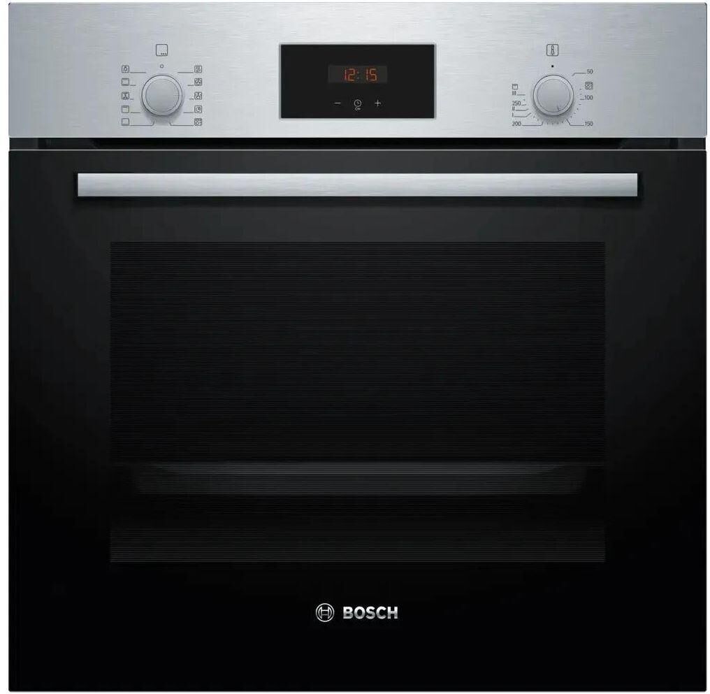 BOSCH Духовой шкаф электрический HBF512BS1T, 66л, дверца с 2 стеклами, нержавеющая сталь — изображение 2