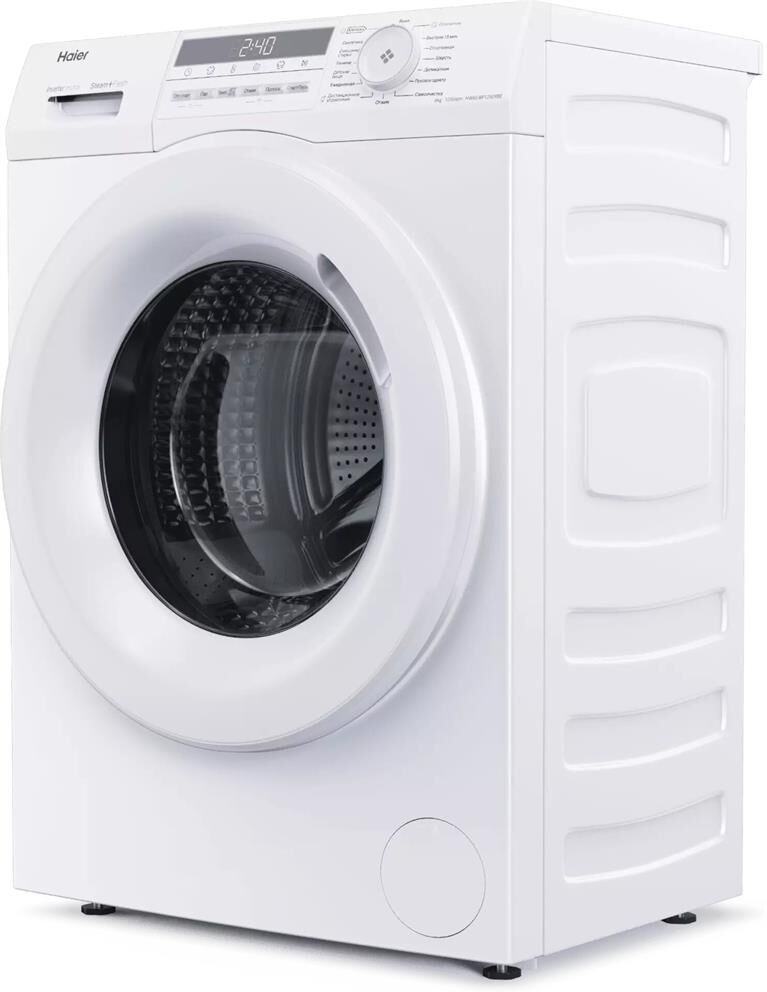 HAIER Стиральная машина узкая HW60-BP12929BE, с фронтальной загрузкой, с паром, 6кг, 1200об/мин, инв — изображение 4